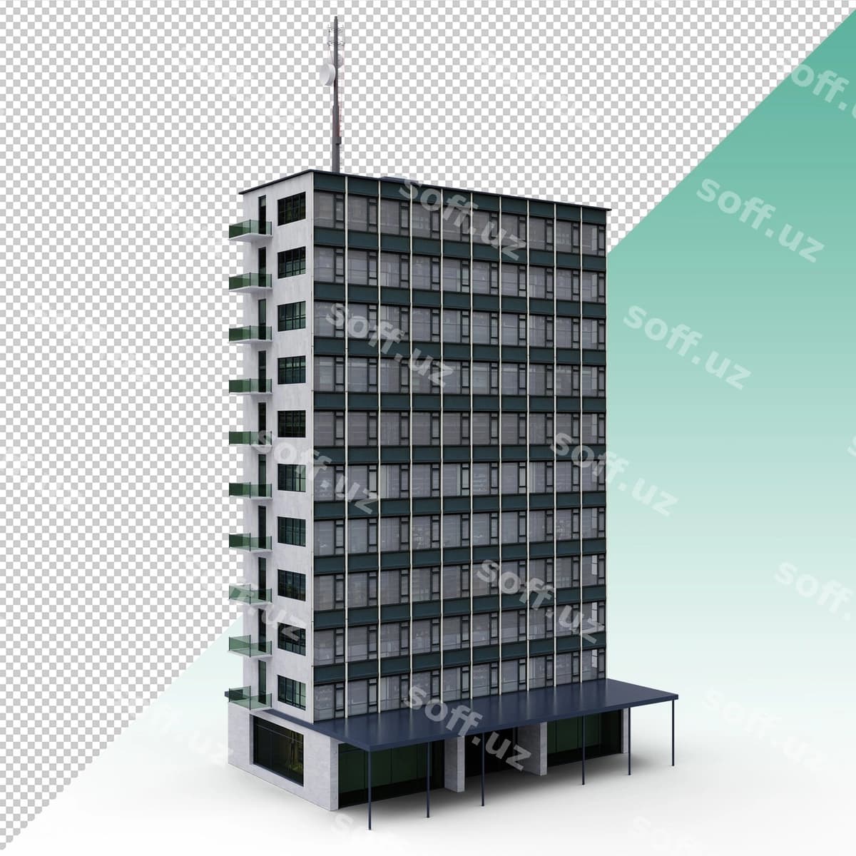 Ko'p qavatli kompaniya binosi | High rise comapny building