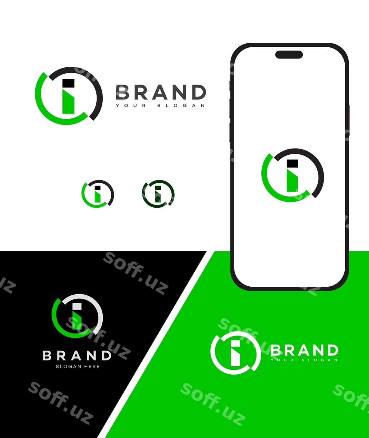 I harflı logotip | I letter logo