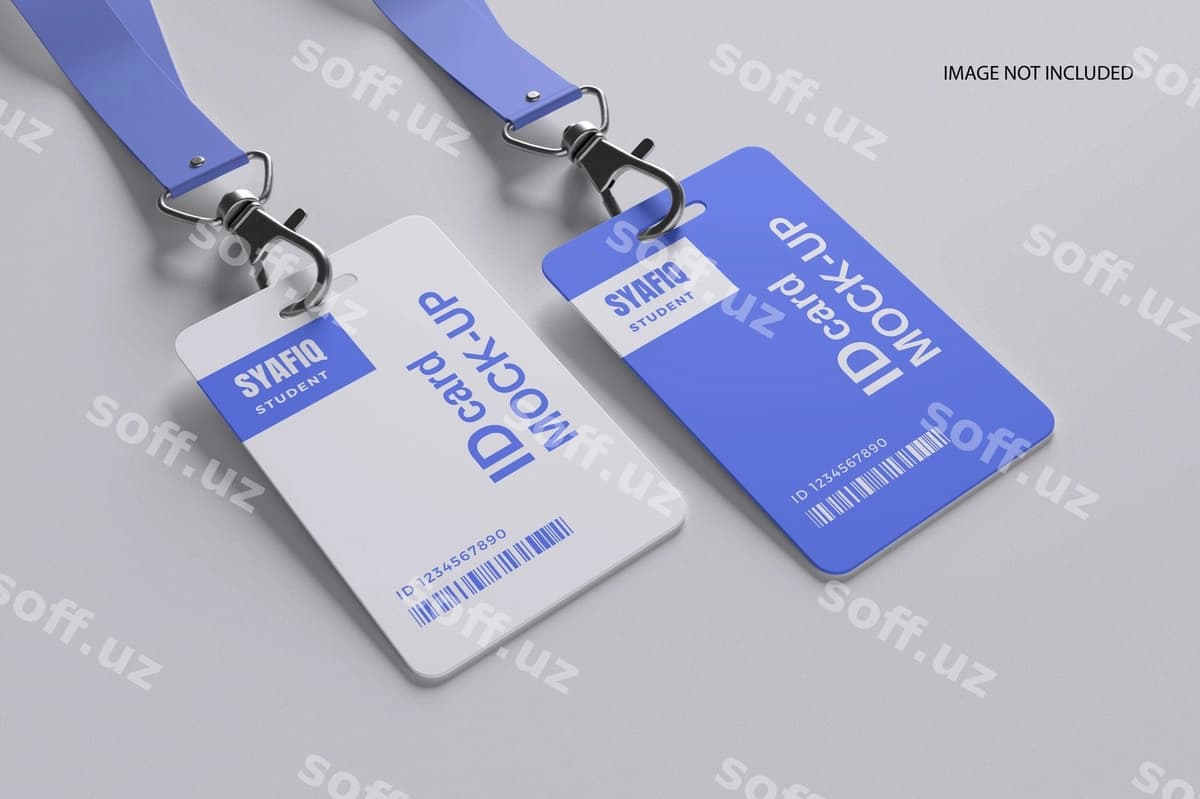 Shaxsni tasdiqlovchi hujjat maketi | Id card mockup