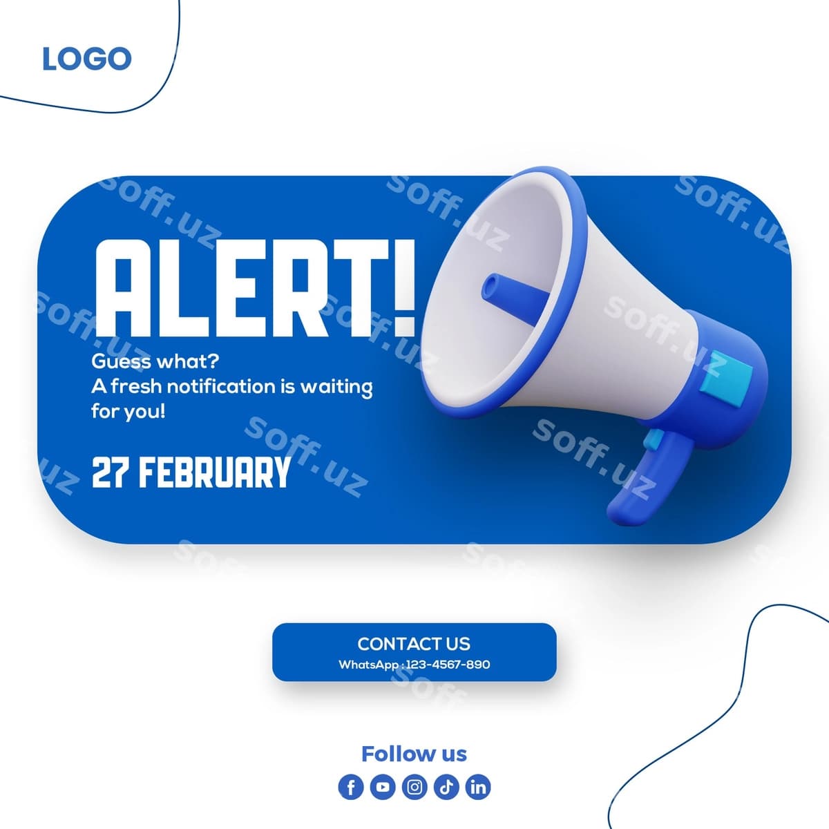 Ijtimoiy tarmoqlardagi muhim e'lon | Important announcement social media post