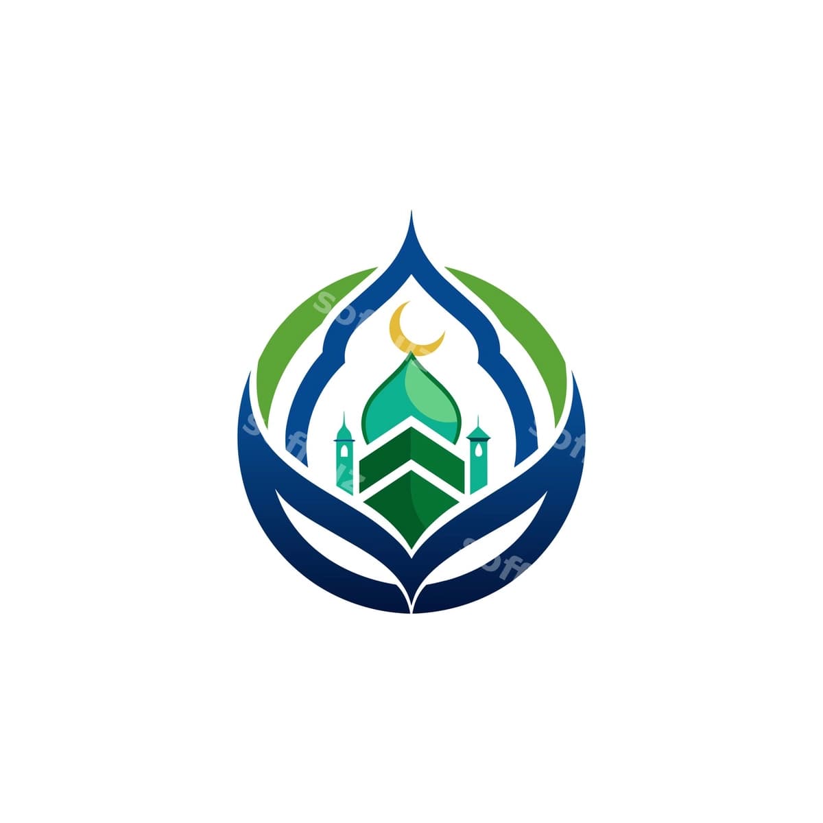 Islomiy logotip shabloni | Islamic logo template