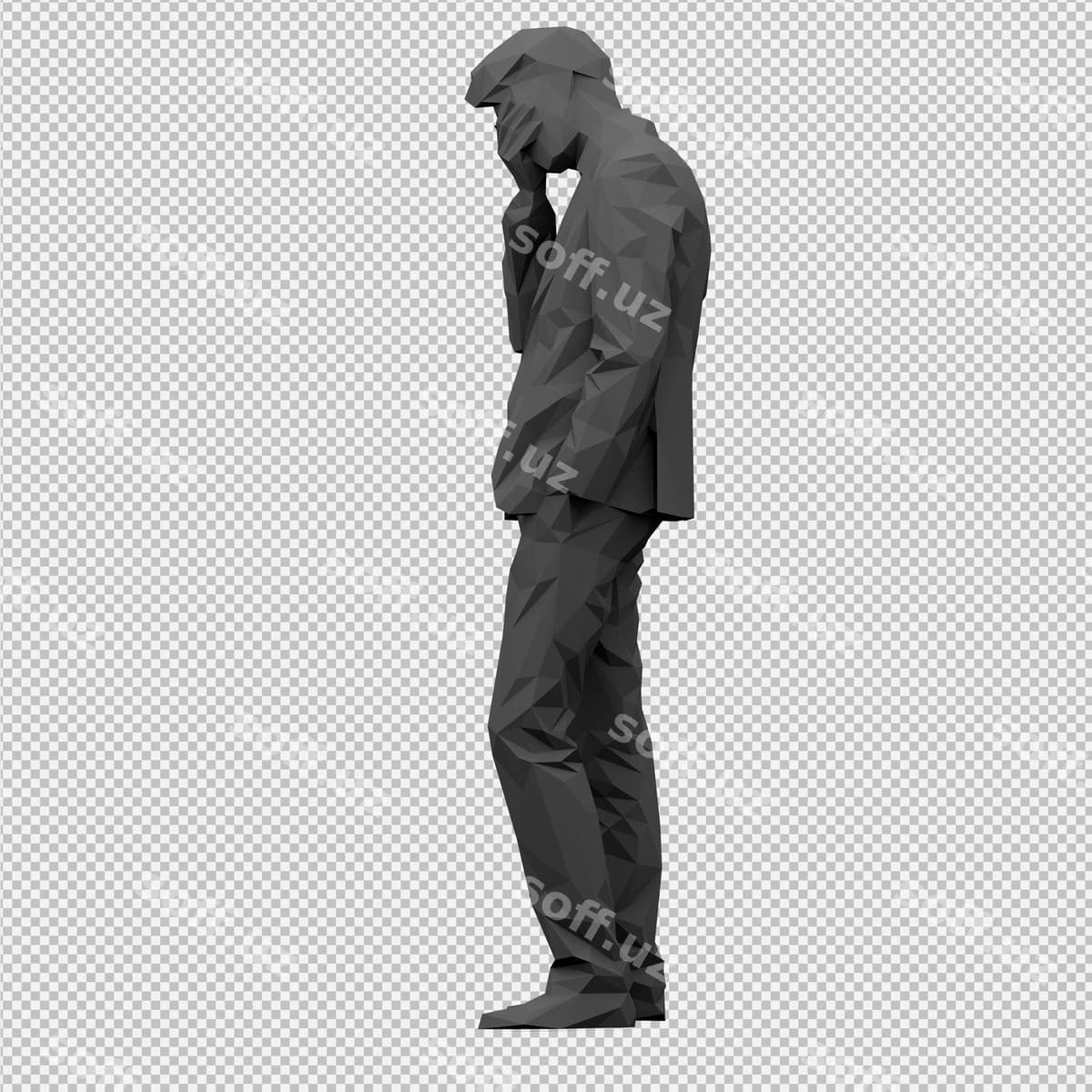 Izometrik erkak 3d render | Isometric male 3d render
