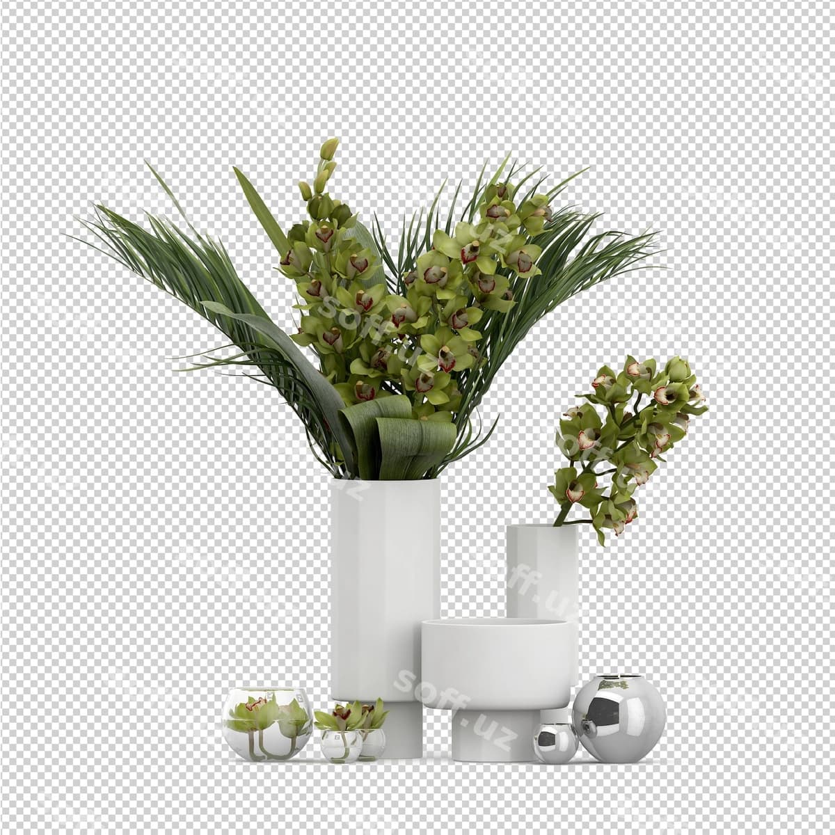 Izometrik zavod 3D rendering | Isometric plant 3d rendering