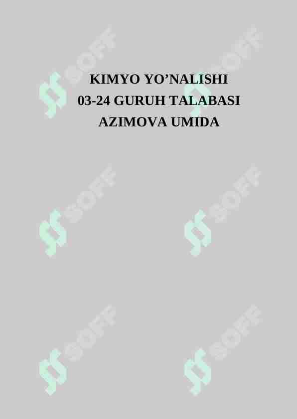 Kimyo test 2