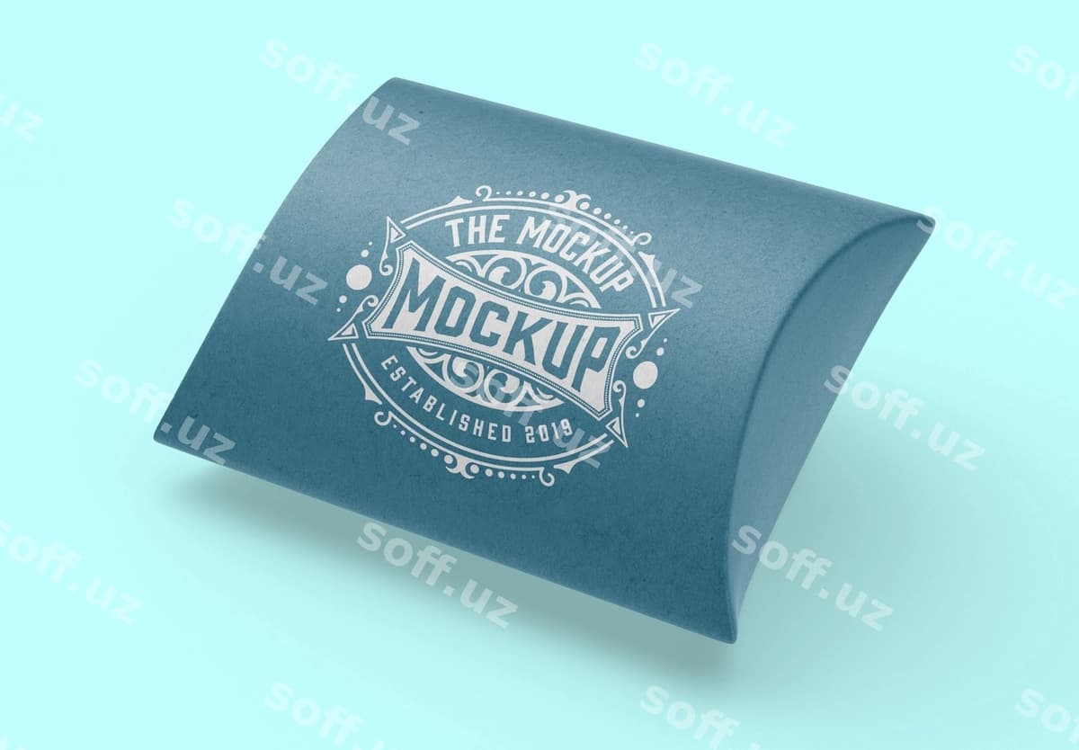 Kraft sovg'a qutisi mockup | Kraft gift box mockup