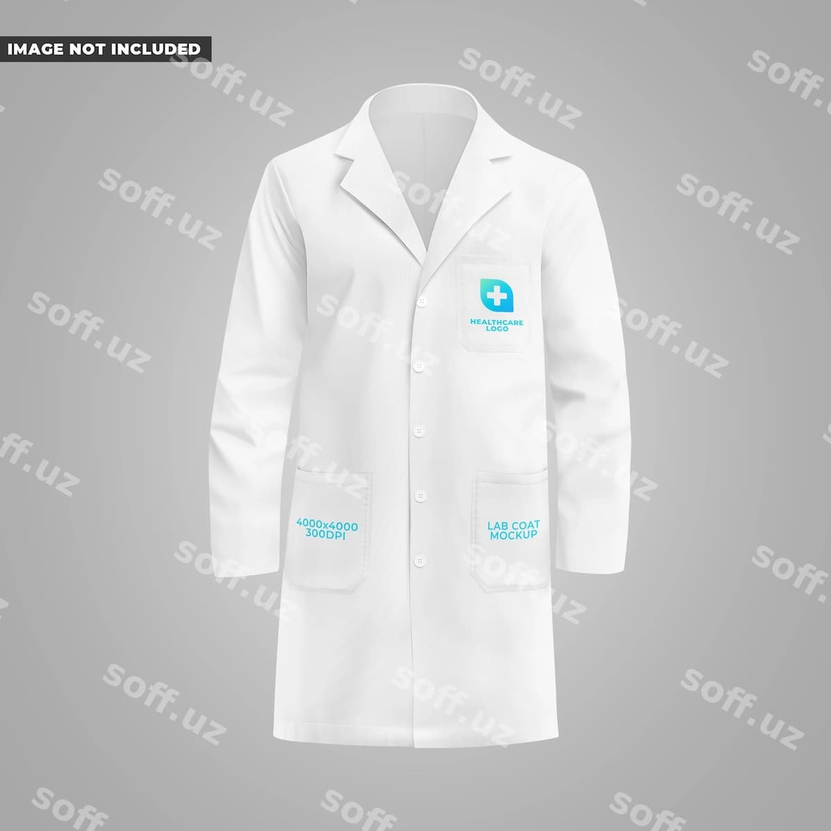 Laboratoriya kiyimining maketi | Lab coat mockup