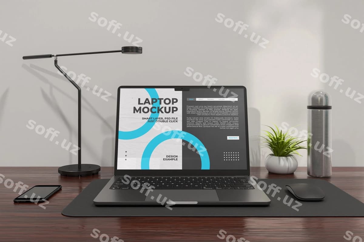 Noutbuk maketi | Laptop mockup