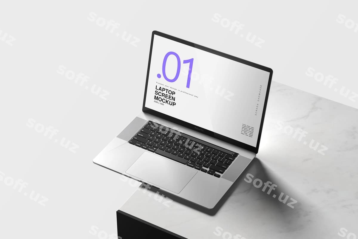 So'nggi noutbuk mockup ochiq fonda | Latest laptop mockup clear background