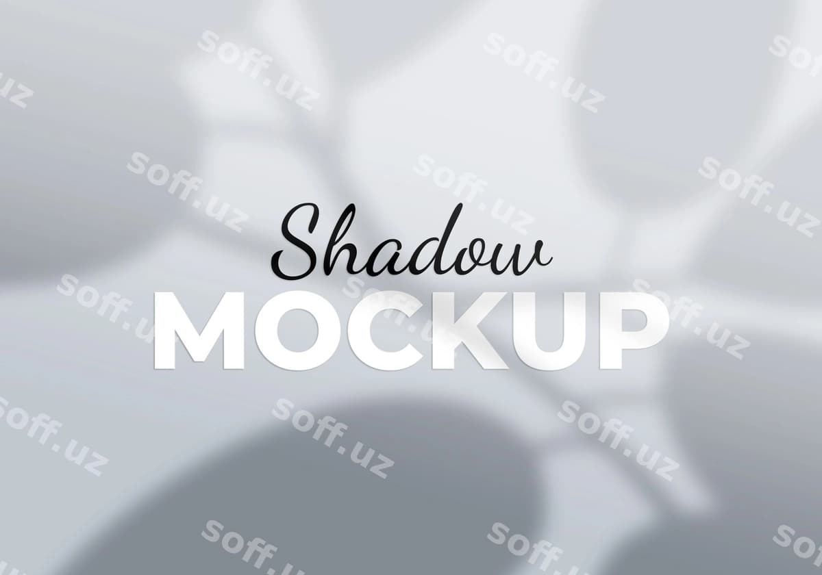 Soya maketi fonini qoldiradi | Leaves shadow mockup background