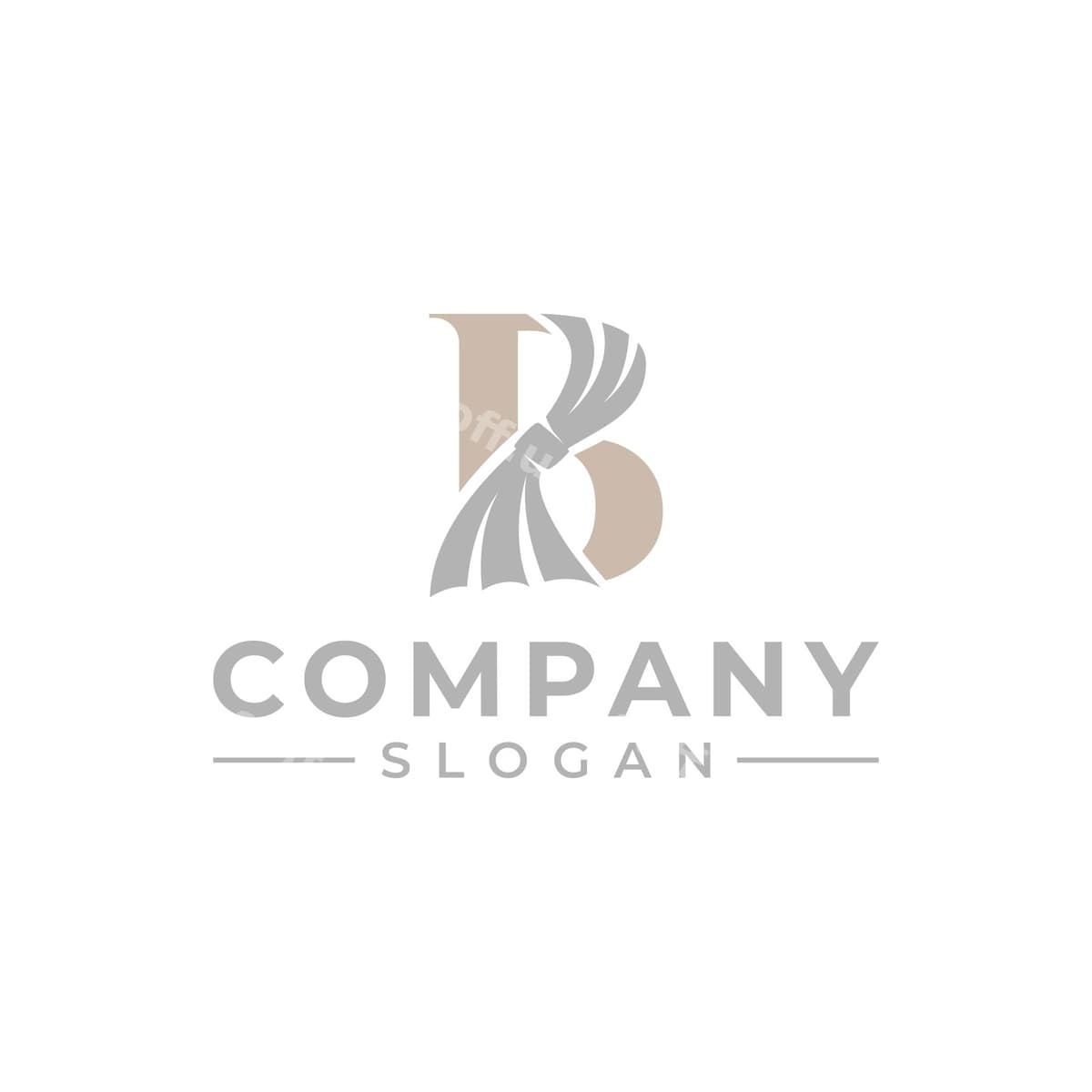 B harfi parda logotipi | Letter b curtain logo