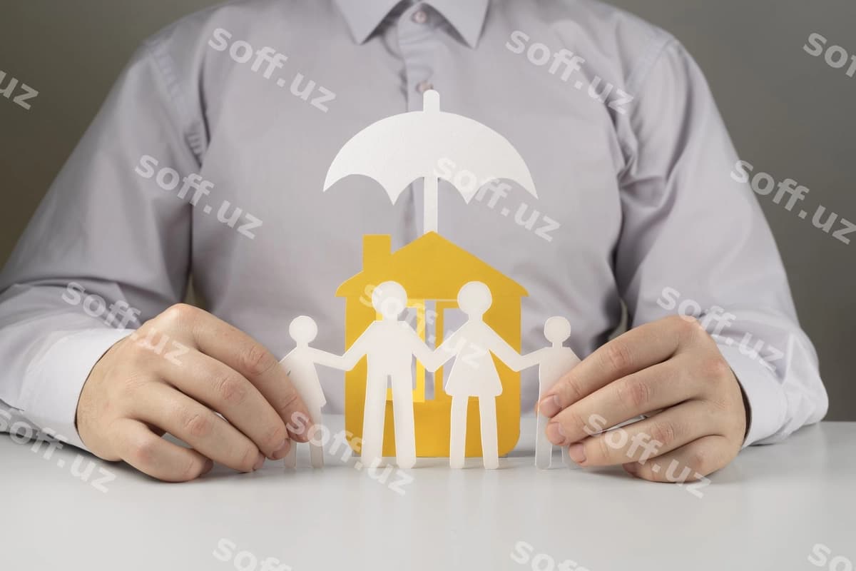 Hayot sug'urtasi konsepsiyasi detallangan ko'rinish | Life insurance concept close up