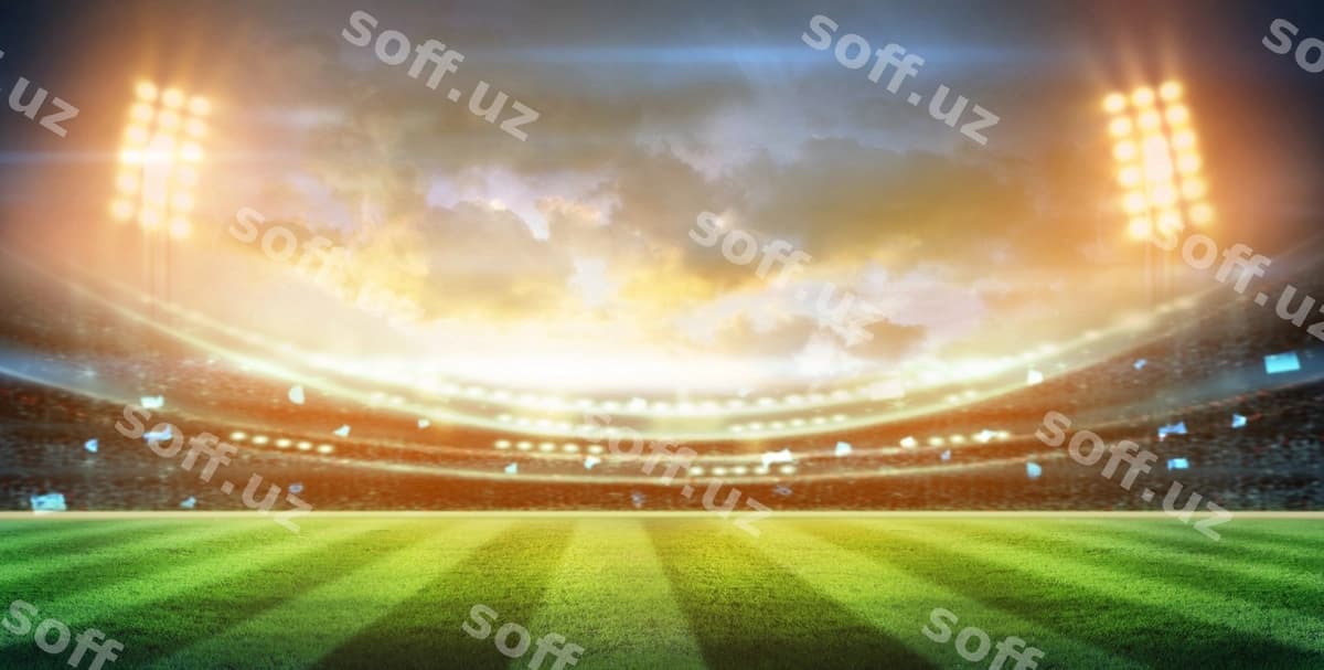 Chiroqlar tungi stadion 3d render | Lights night stadium 3d render