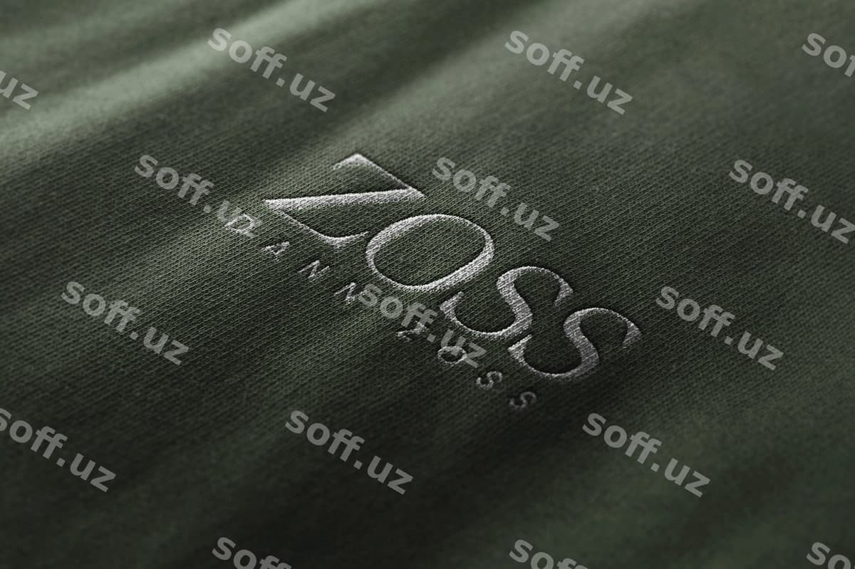 Logo namuna kiyim teksturli dastaklangan | Logo mockup clothing textured embroidered