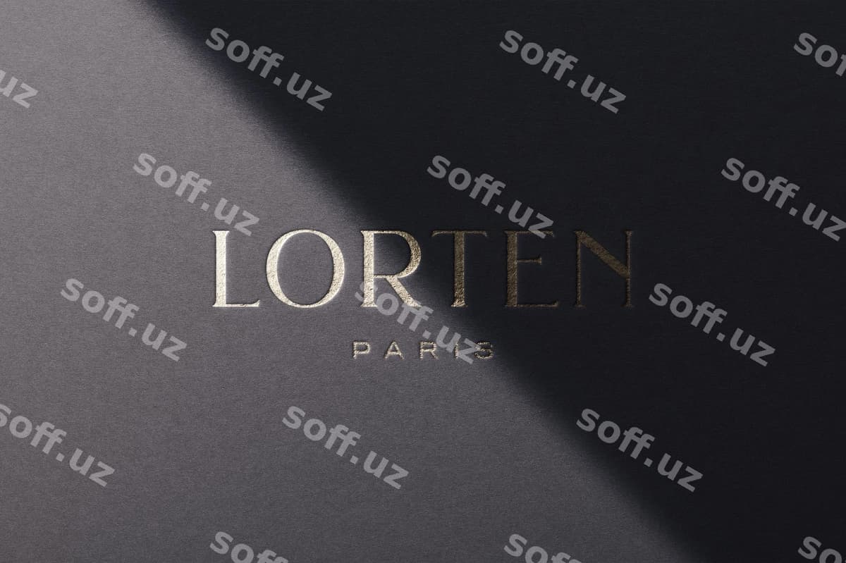 Logo mockup hasharot qog'oz oltin | Logo mockup luxury paper gold