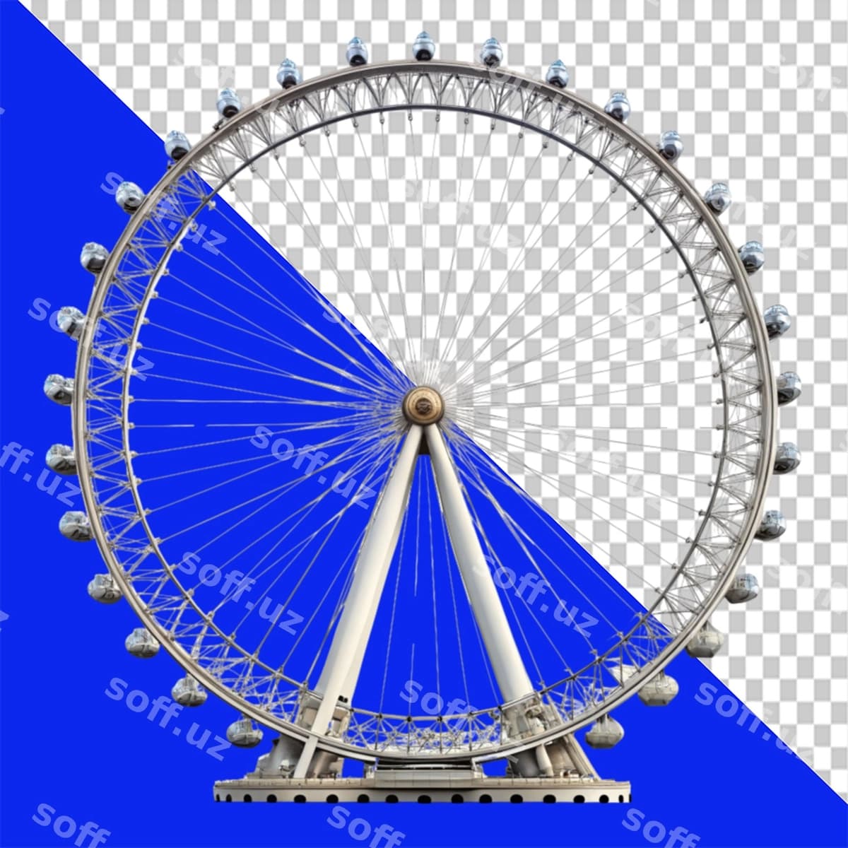 London ko'zi shaffof fon | London eye transparent background