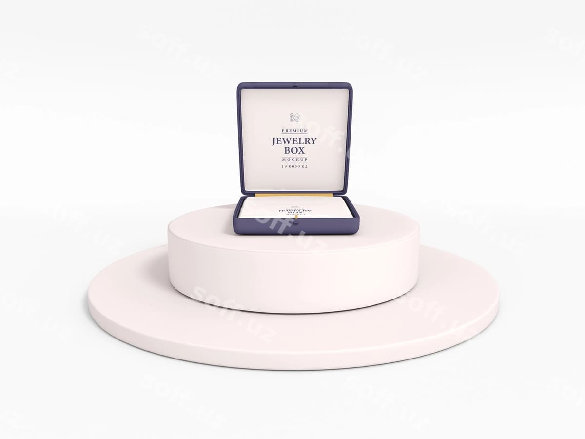 Boylik ziravor qutisi namunasi | Luxurious jewelry box mockup