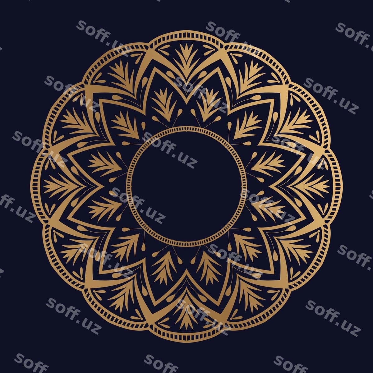 Hashmli orqa fon mandala dizayni bilan | Luxury background with mandala design