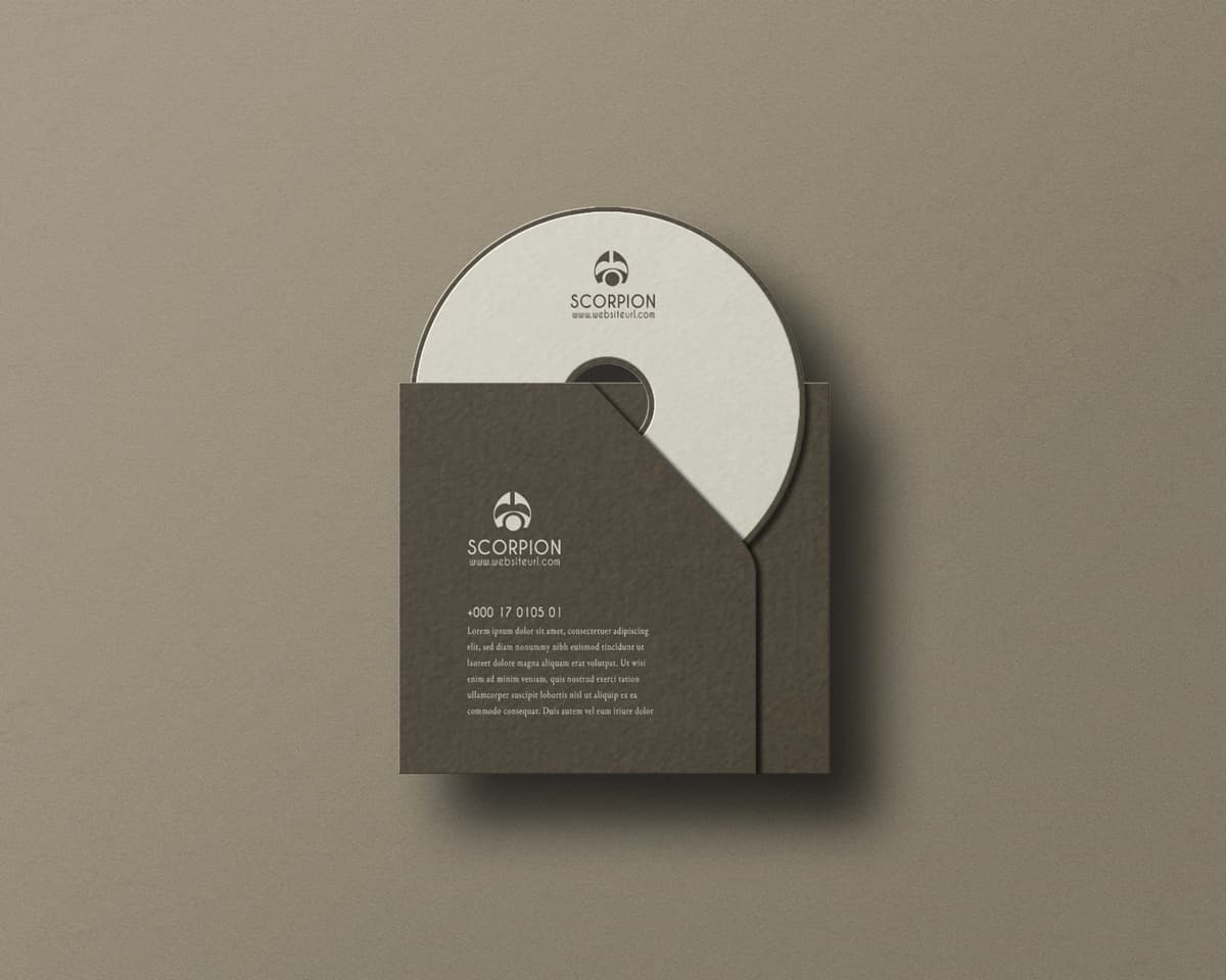 CD diskining maketi | Cd disk mockup