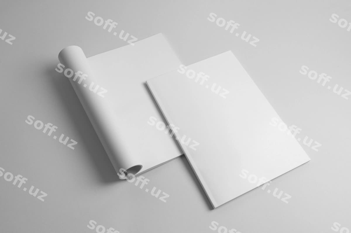 Jurnallar studiysi mockup | Magazines studio mockup
