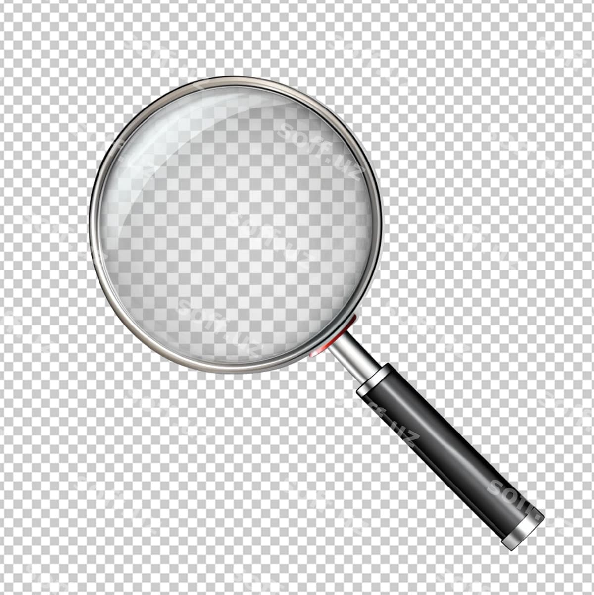 Kattotgich ajraltirilgan shaffof fonda | Magnifier isolated transparent background