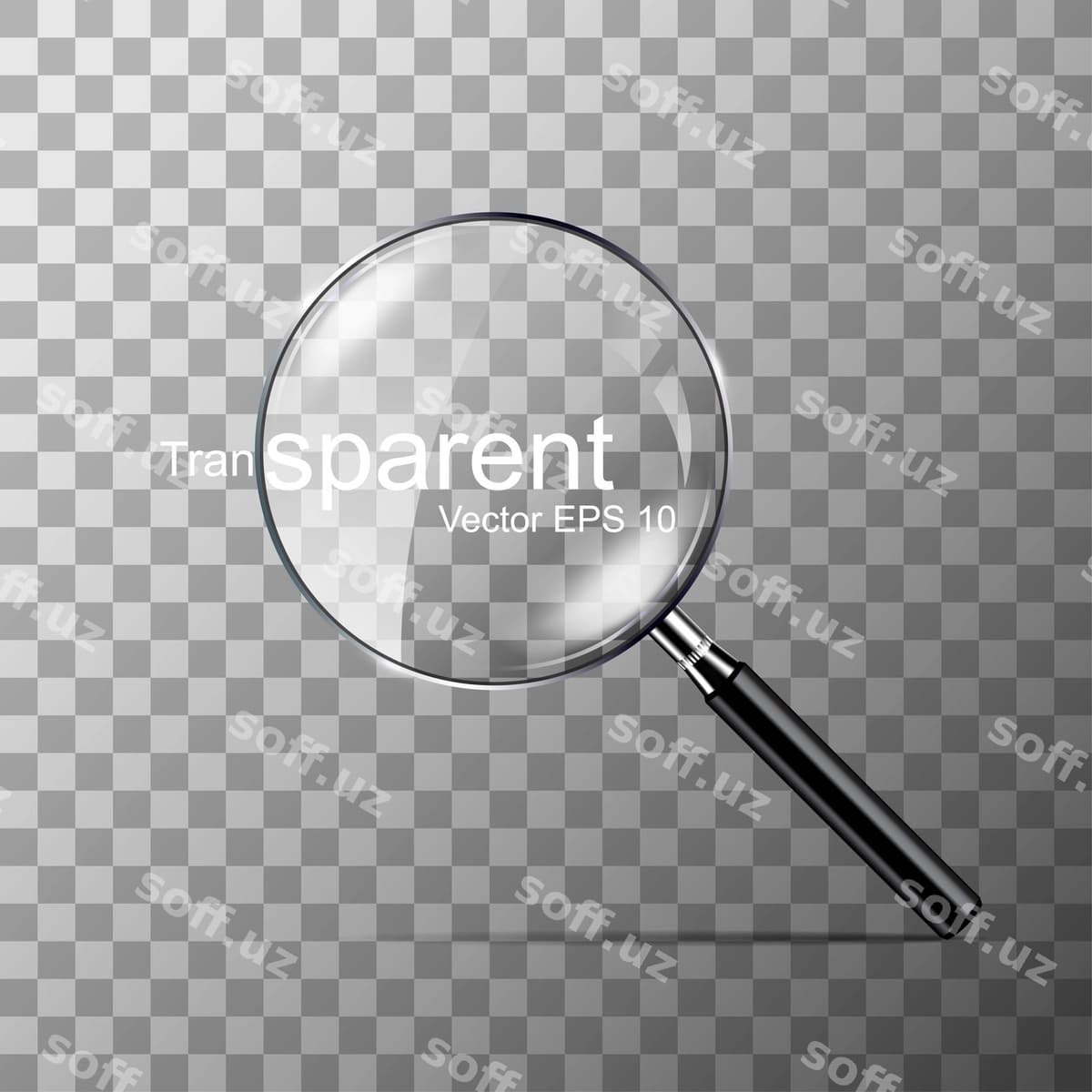 Kattalashtiruvchi oyna shaffof | Magnifying glass transparent