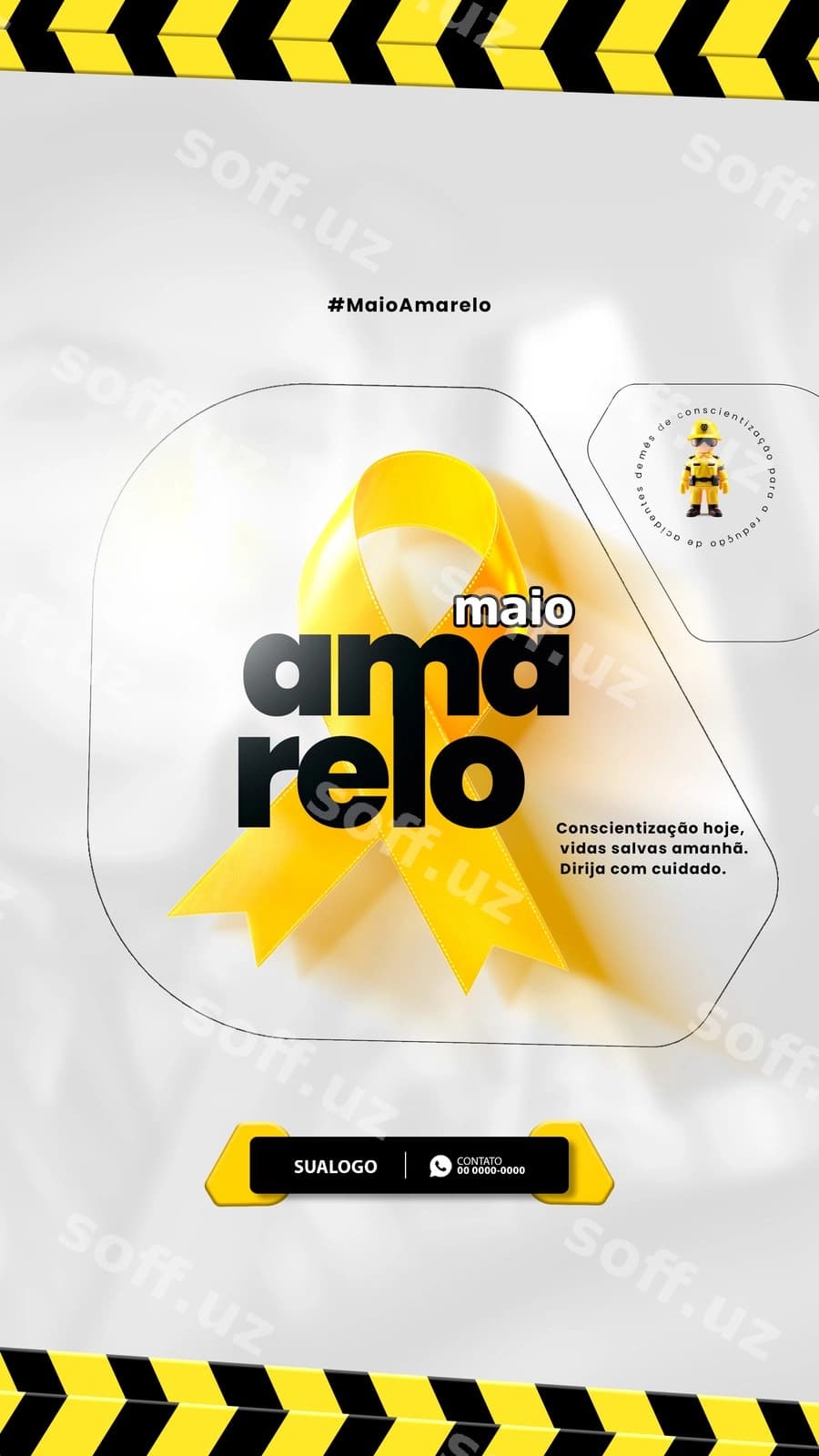 Maio sariq xavfsizlik trafik | Maio de amarelo segurana trnsito