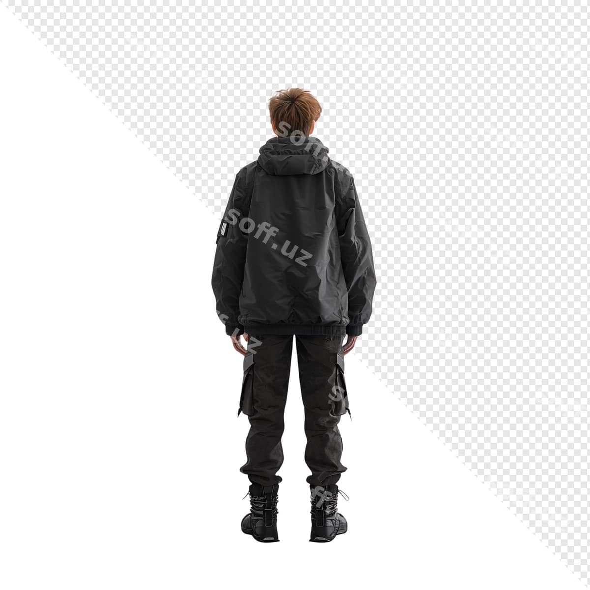 Erkak qora libosi | Man black outfit