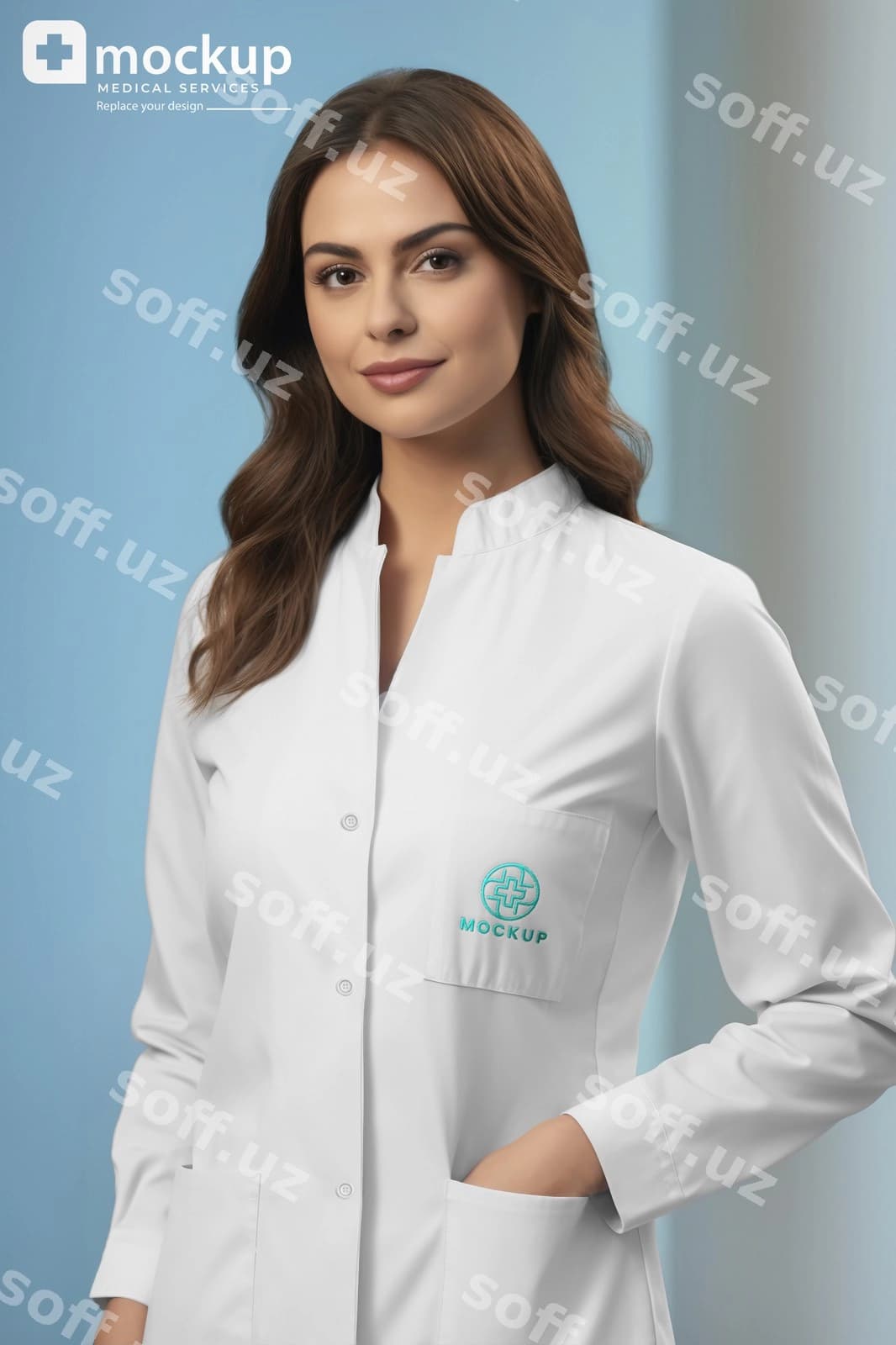 Tibbiy forma maketi dizayni | Medical uniform mockup design