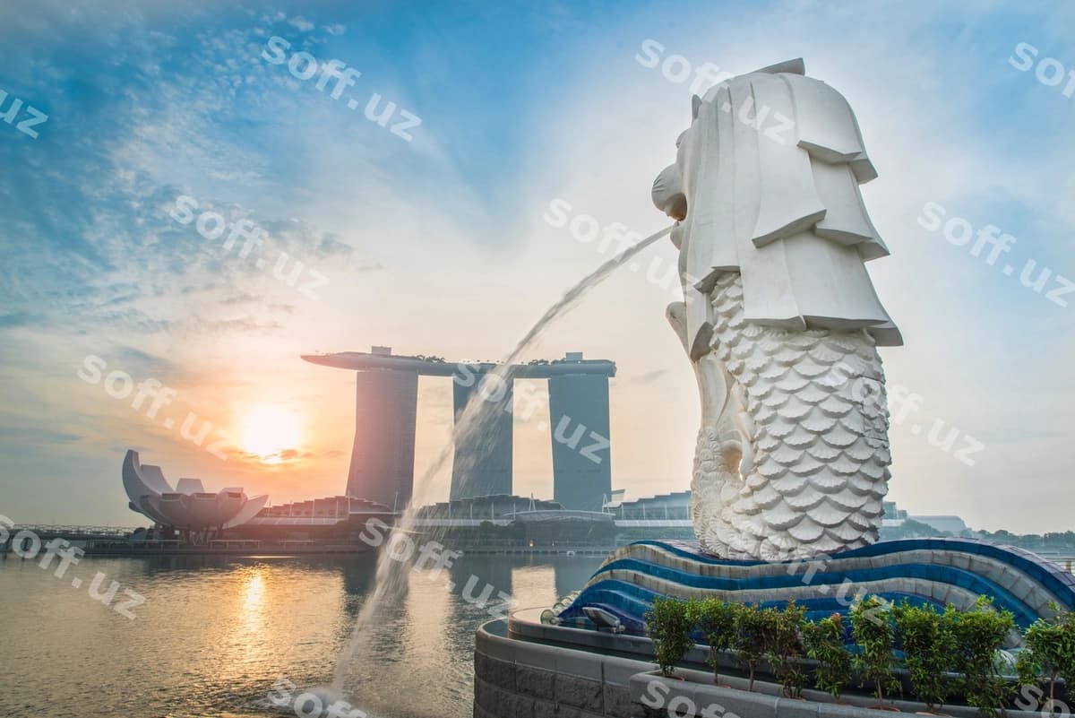 Merlion quyosh botishi | Merlion sunset
