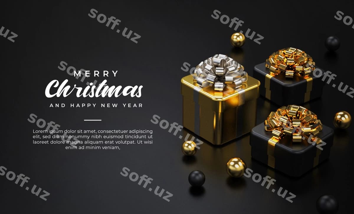 Baxrom Rojdestvo banner shablon | Merry christmas banner template
