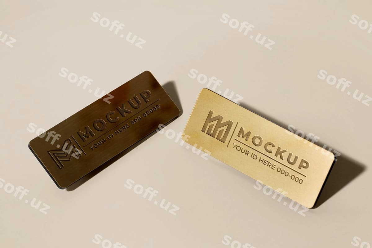 Metalik identifikatsiya pin biznes ID | Metallic identification pin business id