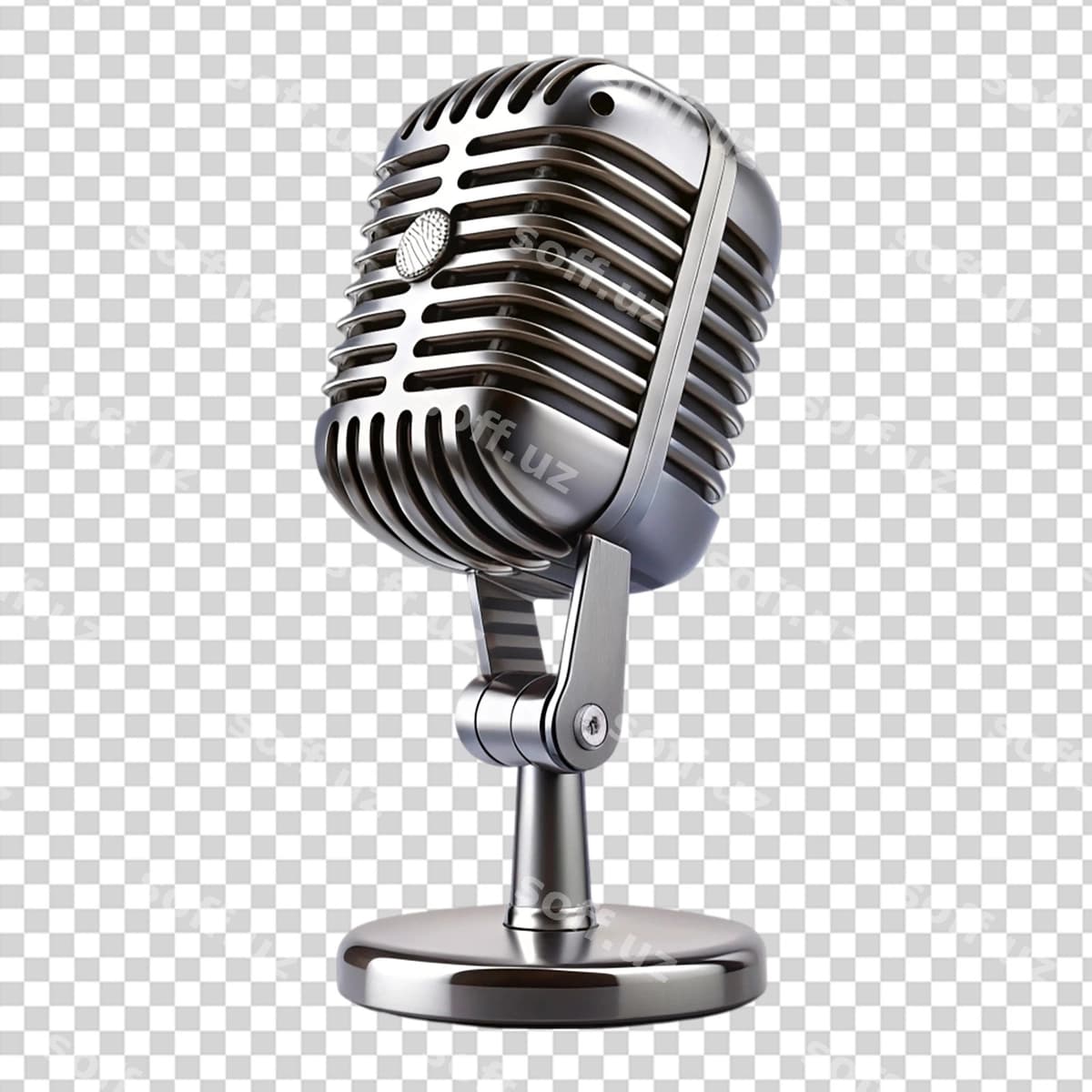 Mikrofon shaffof orqa fonda | Microphone transparent background