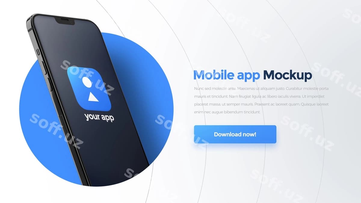 Mobil ilova mockupi | Mobile app mockup