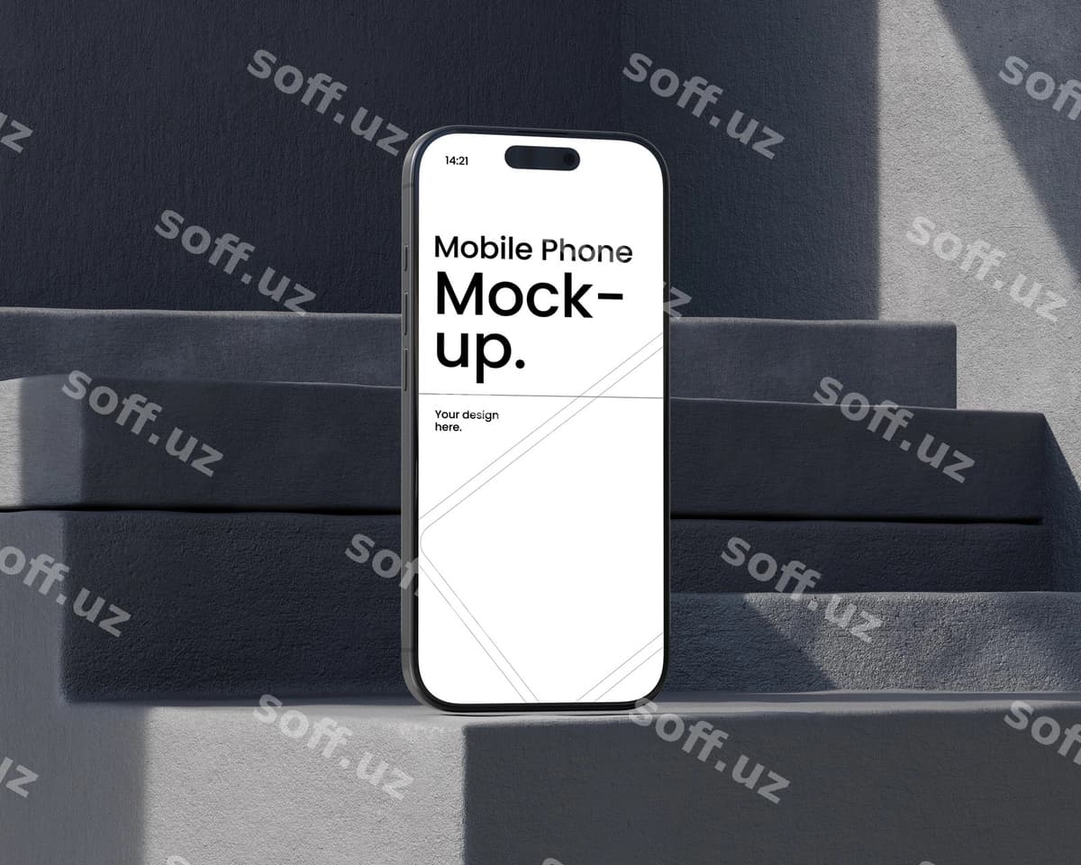Mobil telefon maket qadamlar | Mobile phone mockup steps