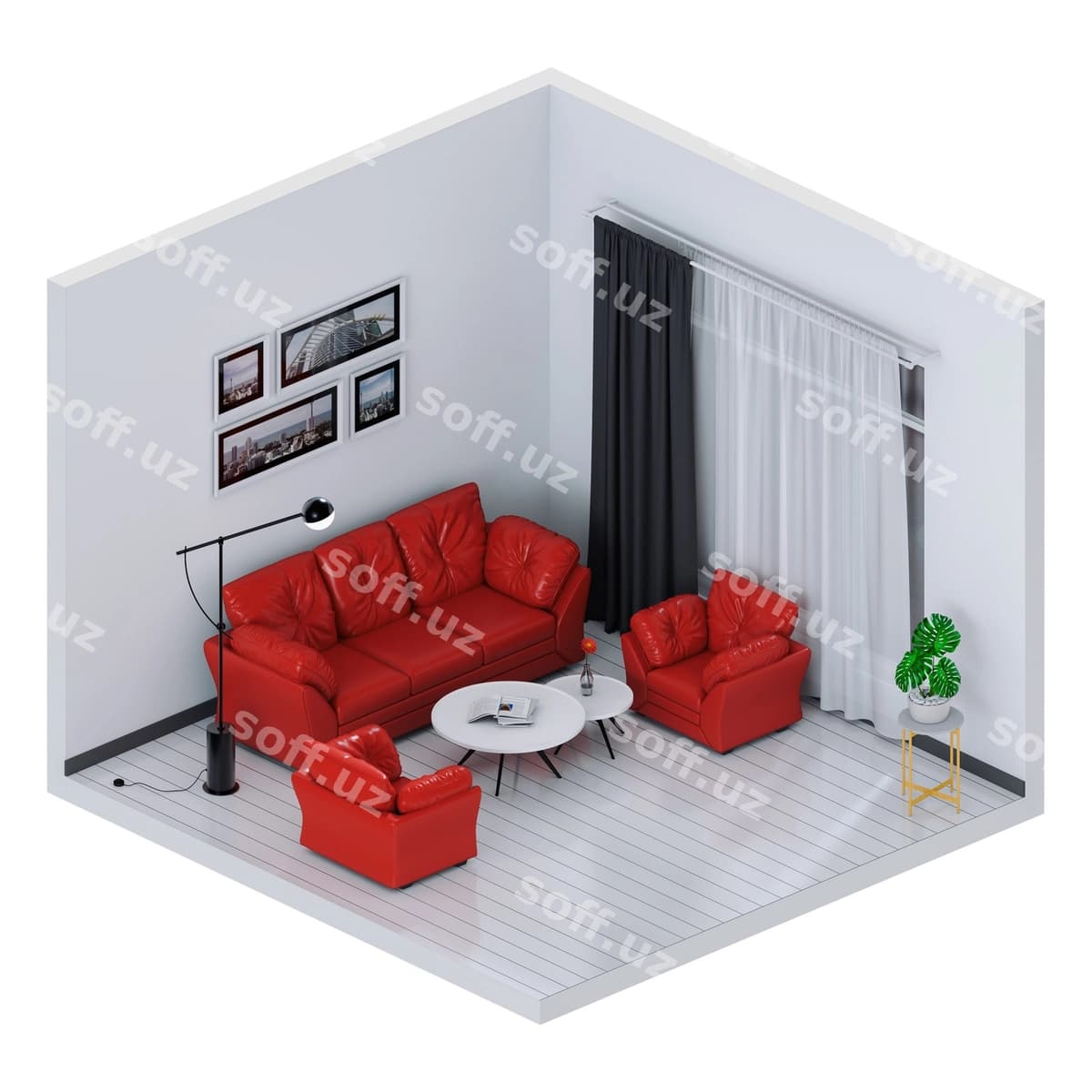 Namuna ichki o'yin xonasi | Mock up interior living room