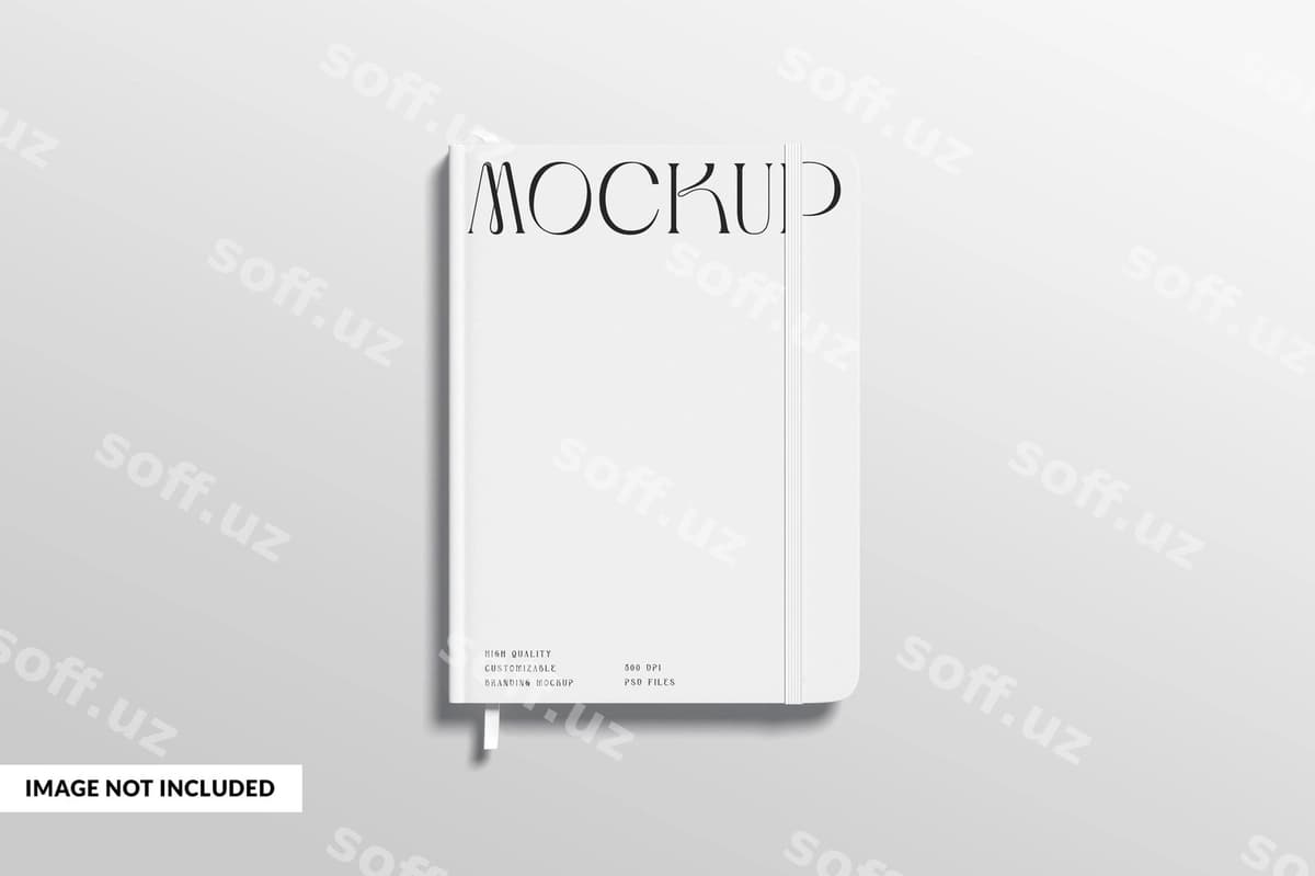Mockup deb yozilgan maket kitob | Mockup book that says mockup