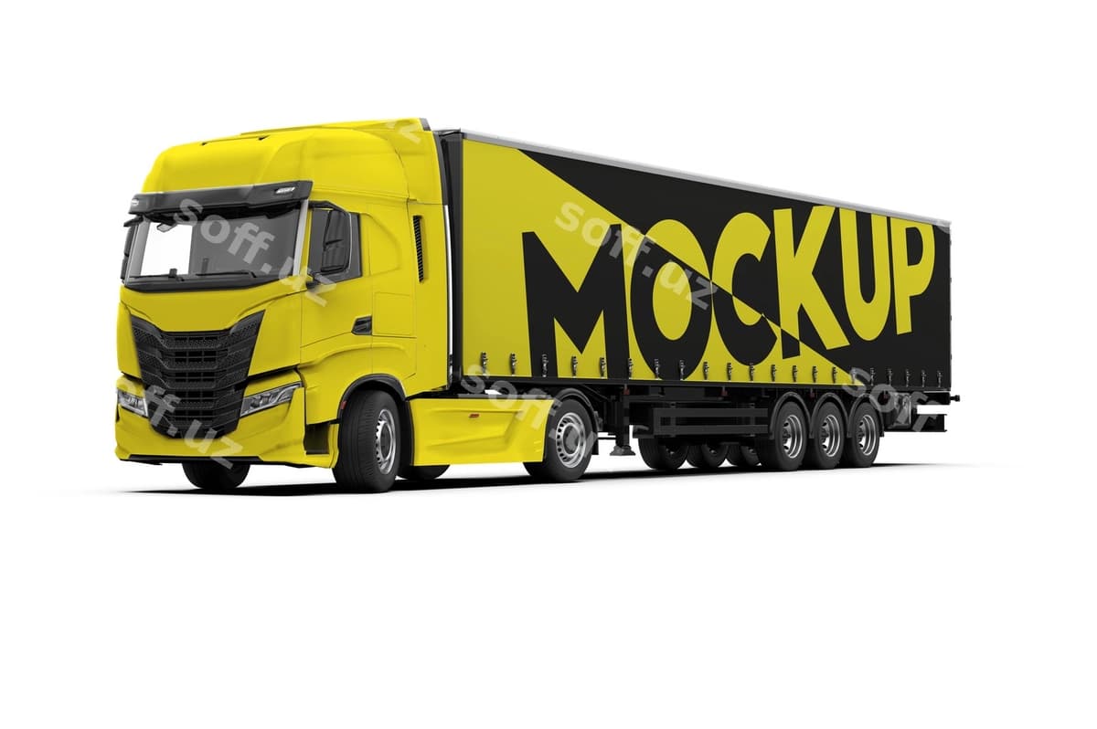 Mockup yuk avtomobili | Mockup truck