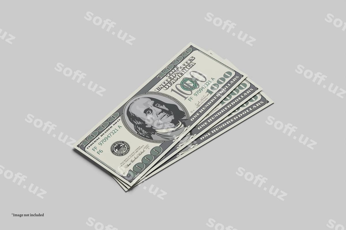 Naqd pul maketi | Money cash mockup