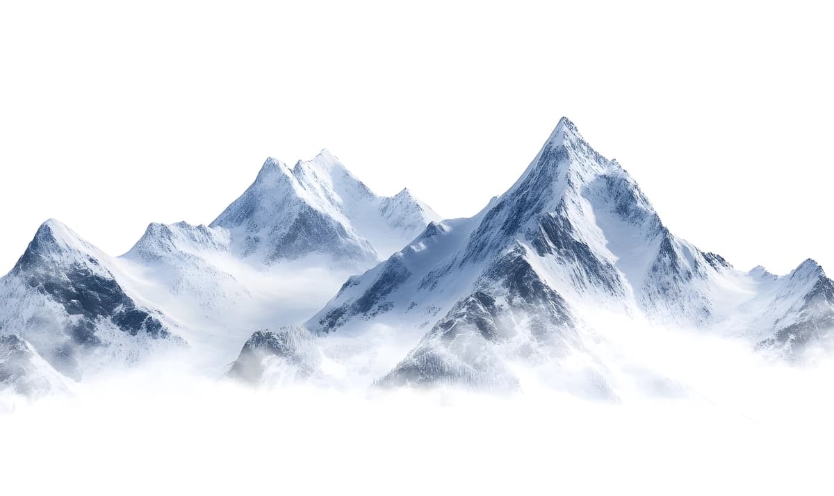 Everest tog'i oq fonda izolyatsiya qilingan | Mount everest isolated white background