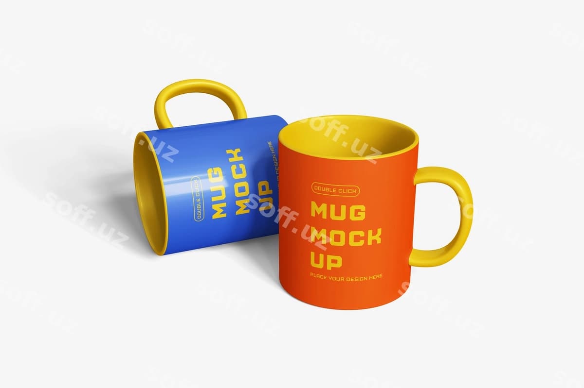 Krujka maketi shabloni | Mug mockup template