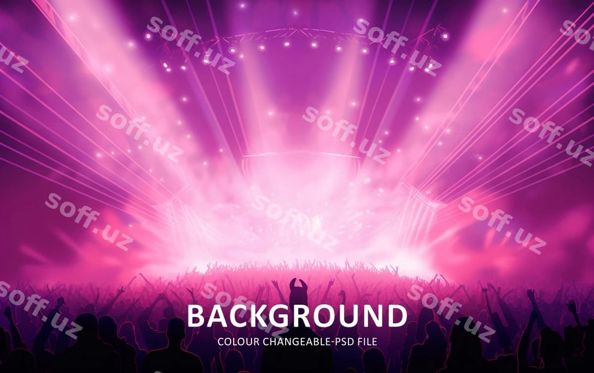 Neonli raqs musohirasi jamo orqa fonda | Neon dance party crowd background