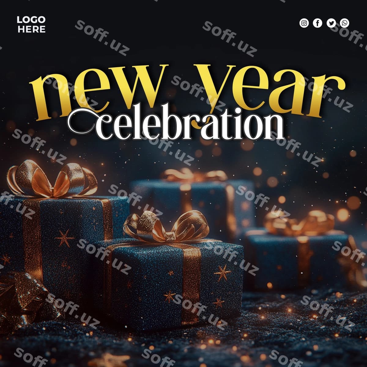 Yangi yil bayram to'yga post | New year celebration party post