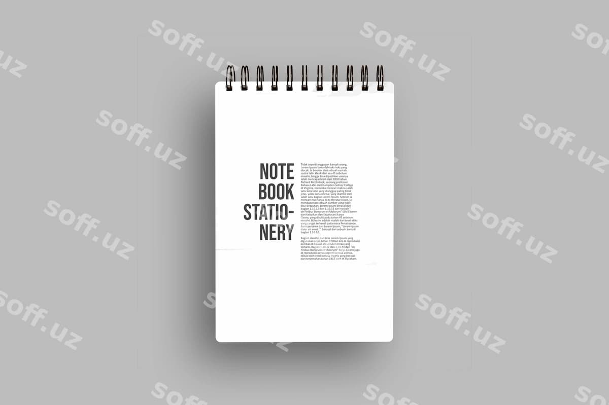 Daftar namunasi | Notebook mockup