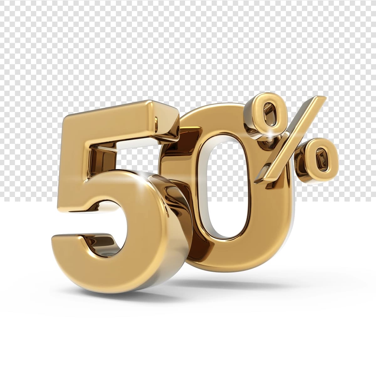 Oltin 50 raqami 3d renderlash | Number 50 gold 3d rendering
