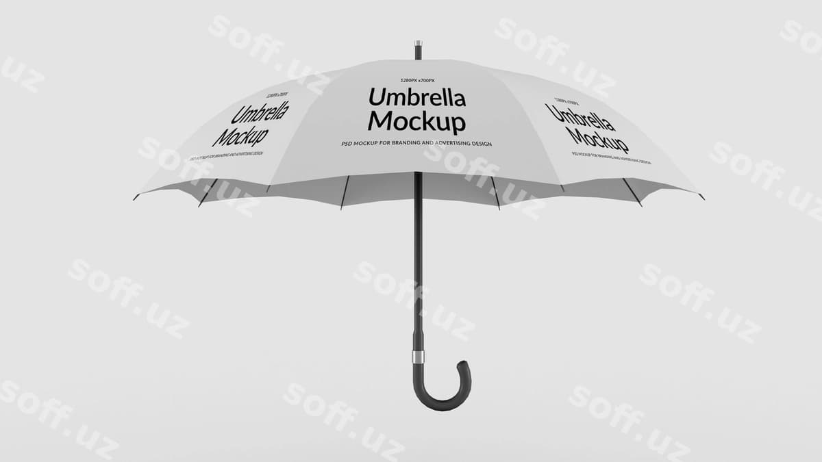 Ochiq soyabon mockup | Open umbrella mockup