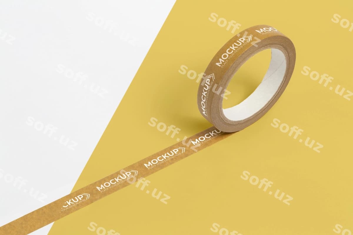 Paket bandi namuna tarkibi | Packing tape mock up composition