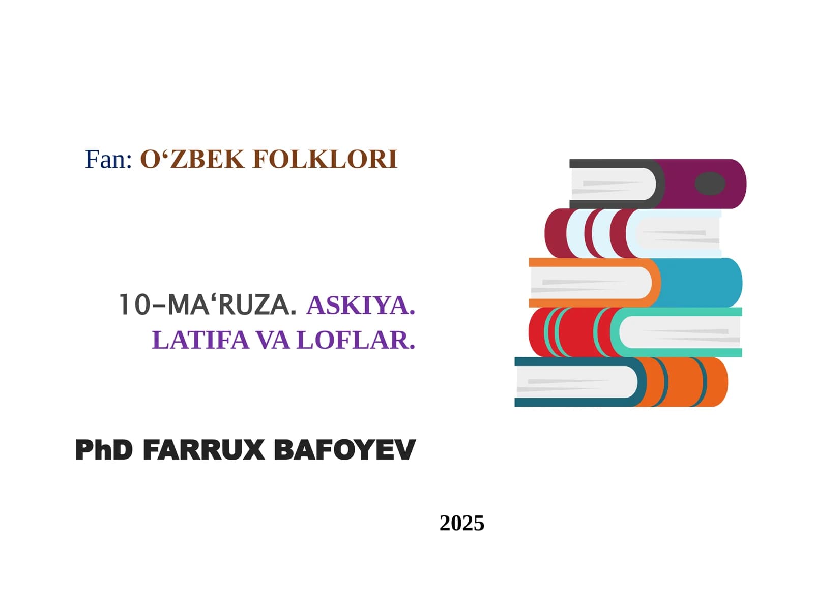 O‘ZBEK FOLKLORI