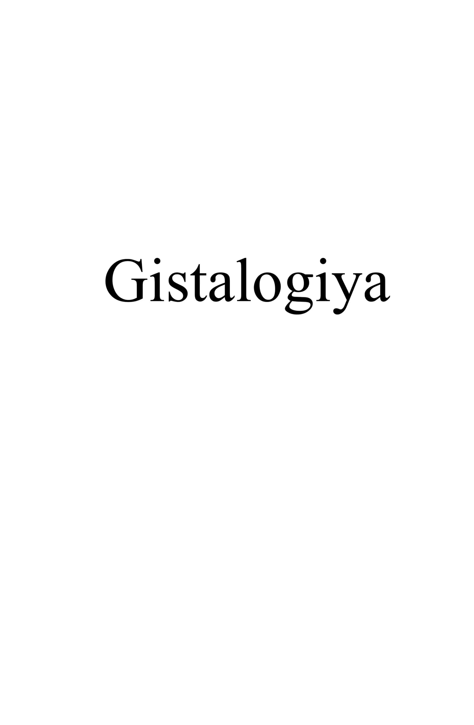 Gistologiya