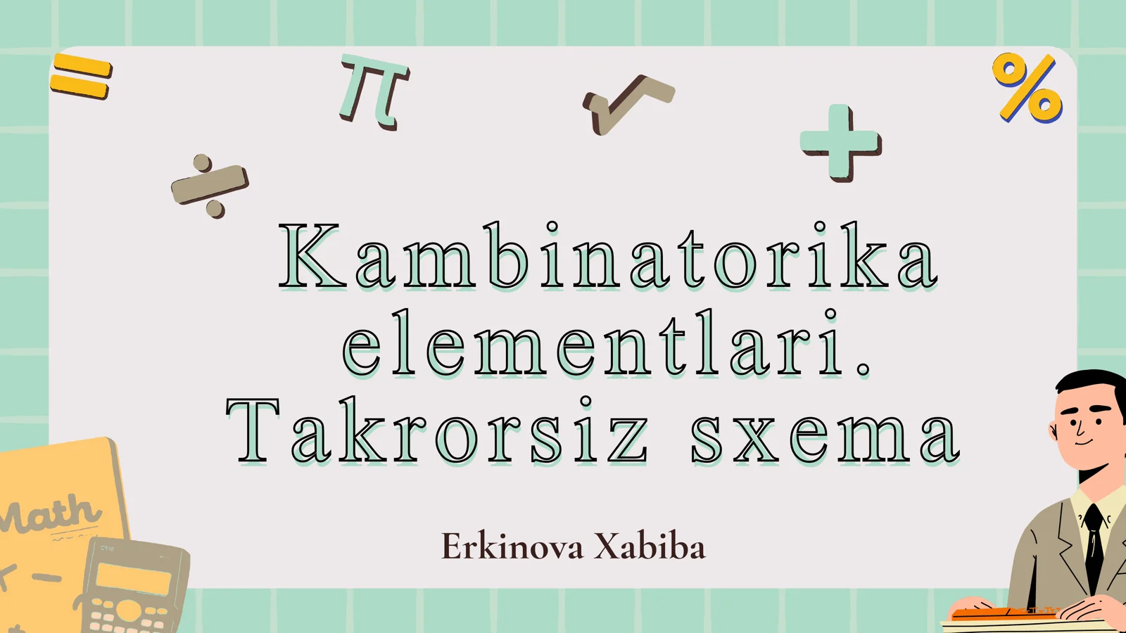kombinatorika elementlari