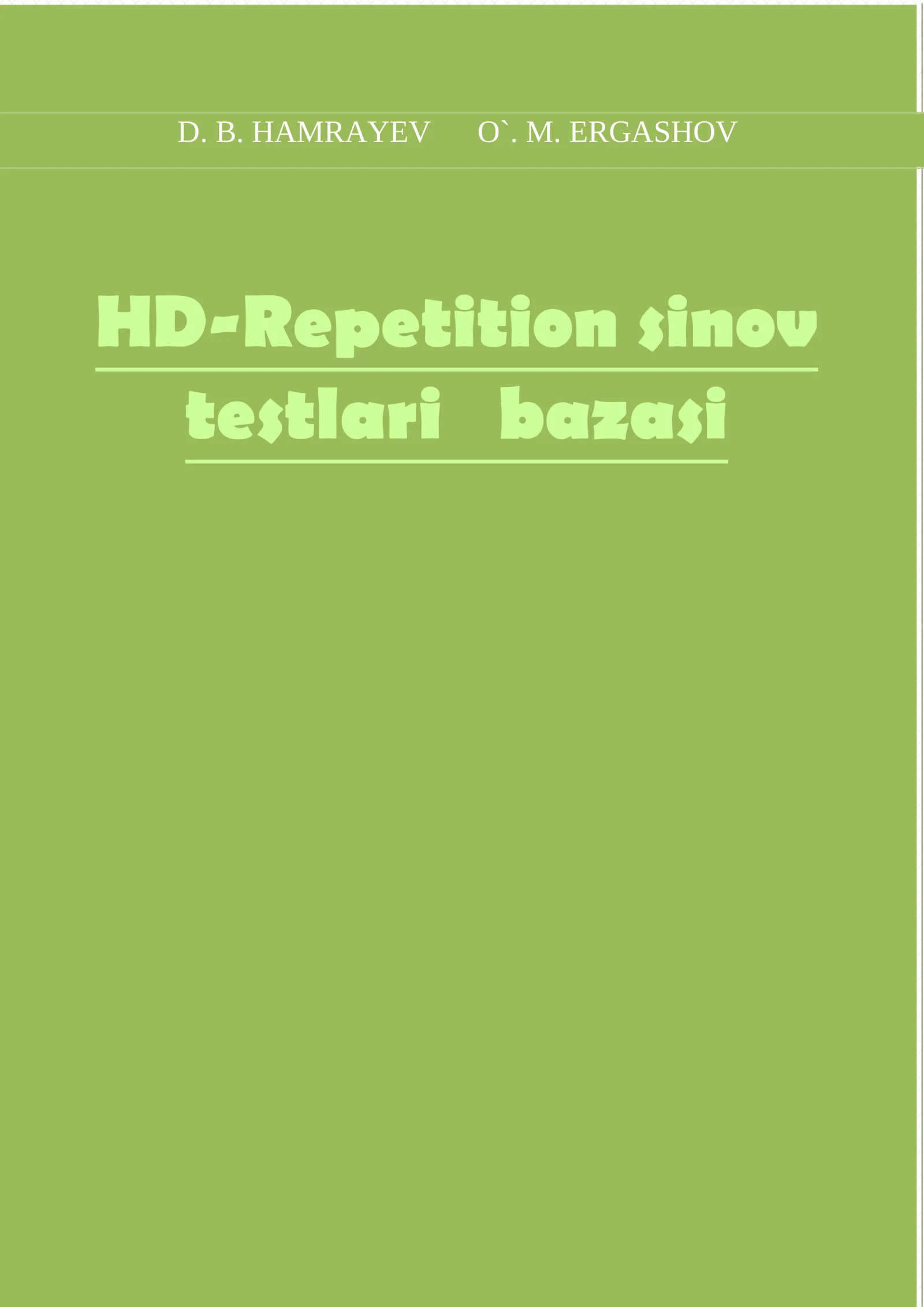 HD-Repetition sinov
